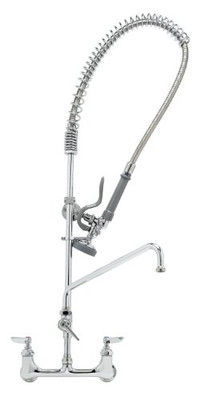 T&S Brass TB013312CRB Pre-Rinse Unit with Ceramas and Wall Bracket