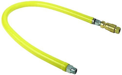 T&S Brass THG4D48SEL Gas Hose with Quick Disconnect, 3/4-Inch Npt, 48-Inch Long and Swivelink Fittings