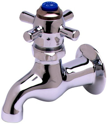 T&S Brass TB0706 Sill Faucet Self-Closing with 1/2-Inch Npt Female Inlet and 3-7/8-Inch Wall to Center of Spout