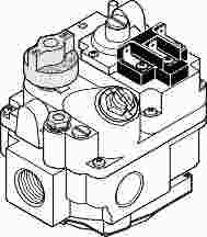 ROBERTSHAW 654179 ® UNI-KIT® COMBINATION GAS VALVE, 24 VOLTS, 1/2-INCH INLET, 3/4-INCH OUTLET