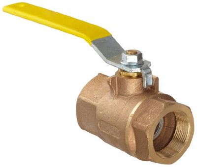 CONBRACO 48006 Apollo 70-100 Series Bronze Ball Valve, Two Piece, Inline, Lever, 1-1/2" NPT Female