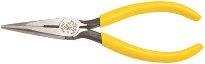 Klein Tools 823640 D203-7 Standard Long Nose Pliers with Side Cutting, 7-Inch