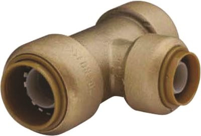 CASH ACME 421340LF Cash Acme® PUSH FIT TEE, 1 IN. X 1 IN. X 1 IN., LEAD FREE