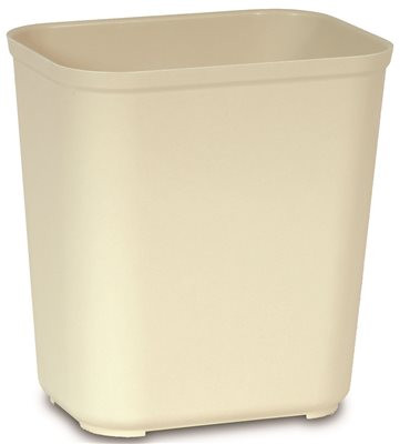 Rubbermaid RCP254300BG RCP2543BEI - -Beige Fiberglass Fire Resistant Wastebasket, 28 Quart
