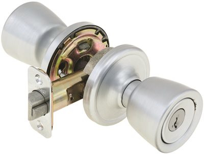 KWIKSET ABBEY SMARTKEY VESTIBULE LOCKSET SATIN CHROME | Kwikset Smartkey technology allows you to rekey