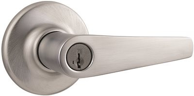 KWIKSET 2464394 SMARTKEY DELTA ENTRY LEVER, 26D, SATIN CHROME | Delta entry lever | SmartKey cylinder | Satin c