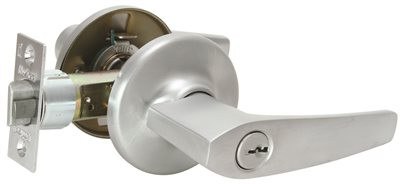 KWIKSET DELTA STOREROOM LOCK, SATIN CHROME KWIKSET DELTA STOREROOM LOCK, SATIN CHROMEDelta l