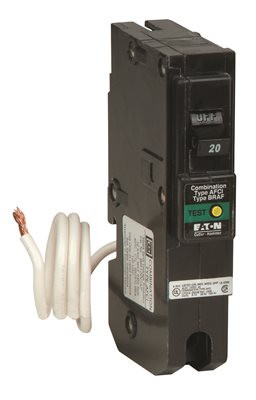 EATON 795002 Corporation Single Pole Type Br 1 Combo Arc Fault Circuit Breaker, 20-Amp