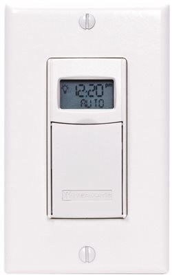 Intermatic 610228  Decorator Digital In-Wall 7-Day Astronomic Timer, White