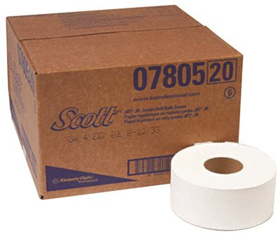 Kimberly Clark 203148 Scott 03148 JRT Jumbo Roll Bathroom Tissue, 2-Ply, 9" dia, 1000ft (Case of 4 Rolls)