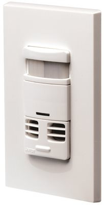 Leviton 606758 OSSMT-GDW Occupancy Sensor Decora Style Wall Switch PIR/Ultrasonic Auto/Manual-ON/Auto-OFF Single-Pole Multi-Location NAFTA Neutral Not Required - White (Pkg of 10)
