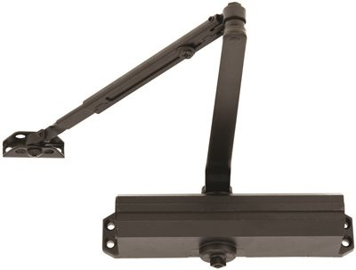 NORTON DOOR CONTROLS U009956 1601 x 690 1600 Series Door Closer, Cast Aluminum Body, Adjustable Size 3-6, ADA Tri-Pack, Dark Bronze Finish