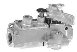 BASO 7961 Series H43 Automatic Pilot Valve with Manual Shutoff, High Temperature Power Unit, 3/8" x 3/8" Inlet/Outlet, Aluminum
