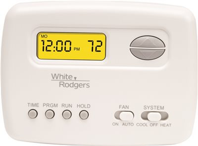 WHITE-RODGERS 661957 ™ 70 SERIES™ SINGLE-STAGE PROGRAMMABLE DIGITAL THERMOSTAT, 5+2 DAY