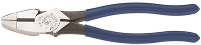 Klein Tools 823655 -CR-INS 9-Inch Insulated High-Leverage Side-Cutting Pliers-Connector Crimping