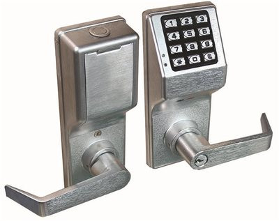 ALARM LOCK U022244  4100 SERIES PUSH BUTTON DIGITAL KEYPAD DOOR LOCK WITH PRIVACY FUNCTION SC1 KEYWAY SATIN CHROME (1/EA)