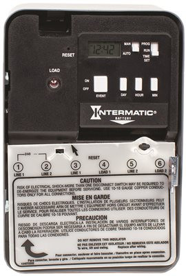 Intermatic 601571 INC ELECTRONIC 7 DAY WATER HEATER TIMER SWITCH, 120 VOLTS