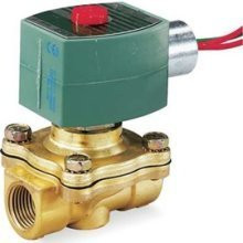 ASCO 77025 Red Hat Solenoid Valve, 2 Way, NC, Brass, 1/2 In.