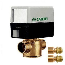 CALEFFI 115174 24V NC 2-way, Inverted Flare, Zone Valve, 3.5 Cv.