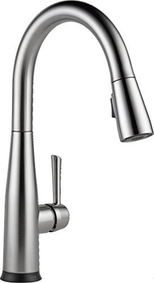 Delta 9113T-AR-DST Faucet Essa Single-Handle Touch Kitchen Sink Faucet with Pull Down Sprayer, Touch2O Technology and Magnetic Docking Spray Head, Arctic Stainless