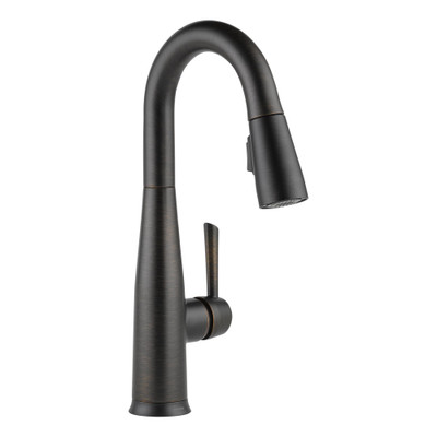 Delta 9913T-RB-DST Faucet Essa Single Handle Bar/Prep Faucet with Touch2O Technology and MagnaTite Docking, Venetian Bronze