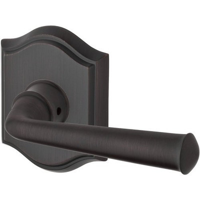 Baldwin ENFEDTAR112 Entry Federal Lever with Traditional Arch Rose in Venetian Bronze Finish