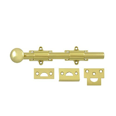 DEL 8SB US3 HVY DUTY           8 IN SURFACE BOLT HD BRASS      8SB3                       