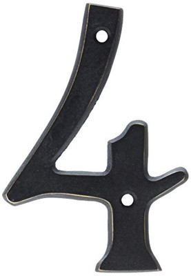 IVES SC23046716 Schlage Builders Hardware Number House 4 Sb 4In Aged Brz SC2-3046-716