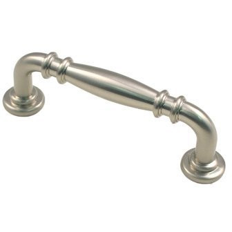 Rusticware 971SN 971 Double Knuckle Pull with 4" Center from the Cabinet Hardware Coll, Satin Nickel.
