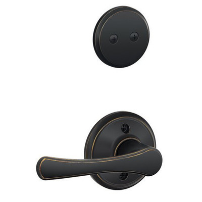 SCHLAGE F94VLA716 F94-VLA Avila Interior Pack Door Lever for Dummy Handlesets, Aged Bronze