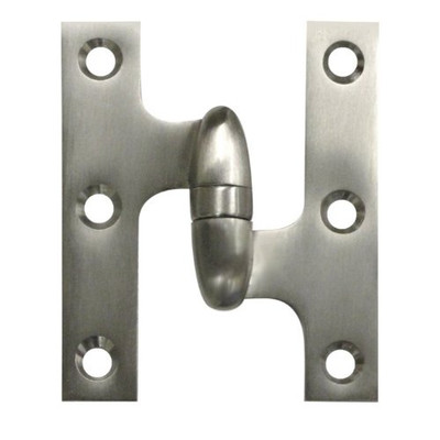 Deltana OK3025B3UNL-L  Solid Brass 3-Inch x 2 1/2-Inch Olive Knuckle Hinge