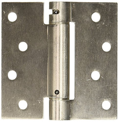 Deltana DSH44U15 4 in. x 4 in. Single Action Steel Spring Hinge (Set of 10) (Satin Nickel)