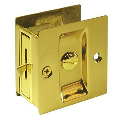 Deltana SDL25CR003 2.5 in. x 2.75 in. Solid Brass Privacy Pocket Lock (Set of 10) (PVD)