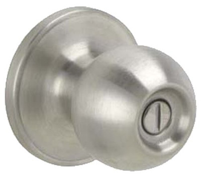 SCHLAGE J40CNA619 Dexter by  Corona Bed and Bath Knob, Satin Nickel.