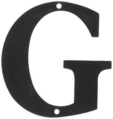 Deltana RL4G-10B 4 in. Solid Brass Residential Letter (Set of 10) (G - Oil Rubbed Bronze).