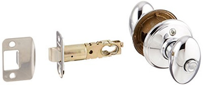 SCHLAGE F40SIE625 F40 SIE 625 16-080 10-027 Siena Bed and Bath Knob, Bright Chrome