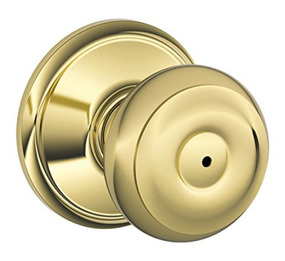 SCHLAGE F40GEO605 20/PACK LOCK F - GEORGIAN GEORGIAN PRIVACY KNOB BRT BRSS.