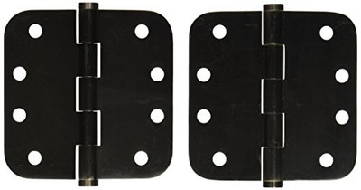 Deltana DSB4R515A  4 x 4 x 0.62 in. Radius Hinges, Antique Nickel - Solid Brass - 30 Case - Pack of 2