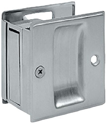 Deltana SDP25U26D 2.5 in. x 2.75 in. Solid Brass Passage Pocket Lock (Set of 10) (Brushed Chrome)