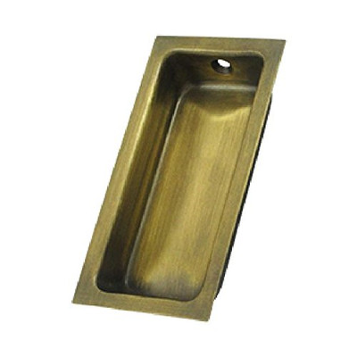 Deltana FP227U5  Large 35/8-Inch x 13/4-Inch x 1/2-Inch Solid Brass Flush Pull.