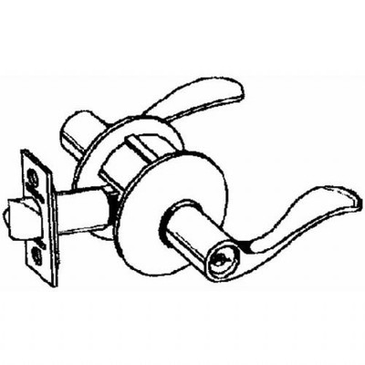 SCHLAGE F51AACC605  Polished Brass Accent Keyed Entry F51A Panic Proof Door Lever