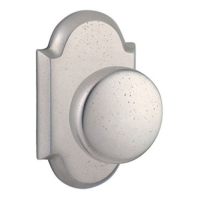 Baldwin HDRUSRAR492  Reserve Half Dummy Rustic with Rustic Arch Rose in White Bronze Finish