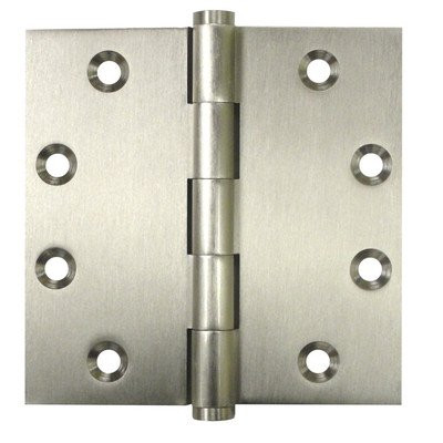 Deltana DSB4519  4.5 x 4.5 in. Square Hinges, Black - Solid Brass - Pack of 2