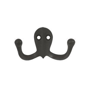 Deltana WDH15U10B  Solid Brass Coat and Hat Double Hook