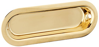 Deltana FP223CR003  Oblong 3 1/2-Inch x 11/4-Inch x 5/16-Inch Solid Brass Flush Pull.