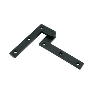 Deltana PH40U19 4.38 in. x 0.63 in. x 0.25 in. Solid Brass Pivot Hinge - Pair (Paint Black)
