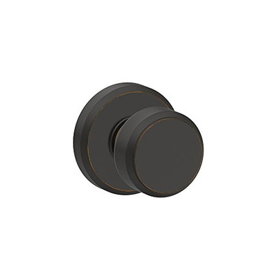 SCHLAGE F170BWE716GSN F170 BWE 716 GSN Greyson Collection Bowery Dummy Trim Knob, Aged Bronze
