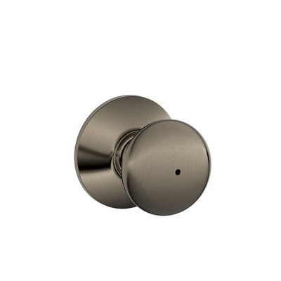 SCHLAGE F40PLY620  Plymouth Privacy Knob, Antique Pewter