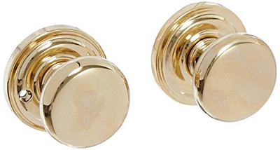 Baldwin FDROUTRR003  Reserve Full Dummy Lockset x Round with Traditional Round Rose in Lifetime Brass Finish