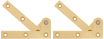 Deltana PH35U3  3.87 x 0.62 x 1.62 in. Hinge, Bright Brass - Solid Brass - 30 Case - Pack of 2.